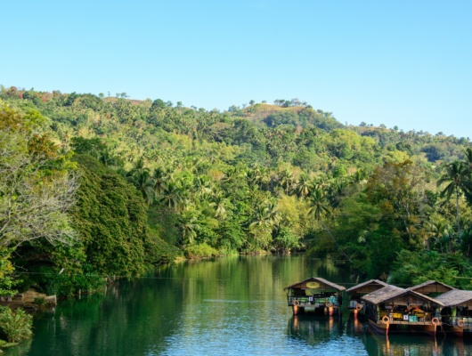 rivière à Bohol aux Visayas
