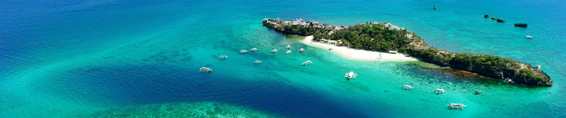 Vue aérienne sur Boracay island