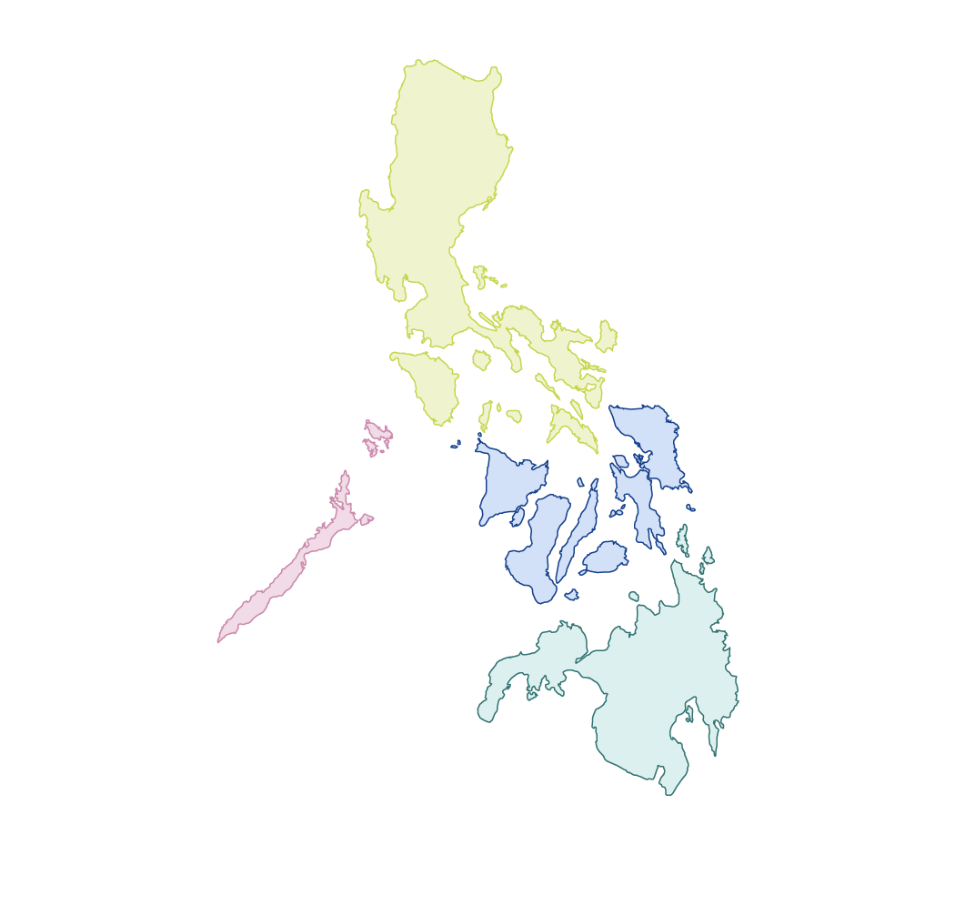 Cartes des régions des philippines