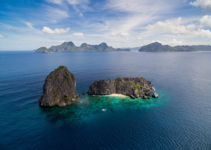 Petite île vers El Nido et Miniloc Island