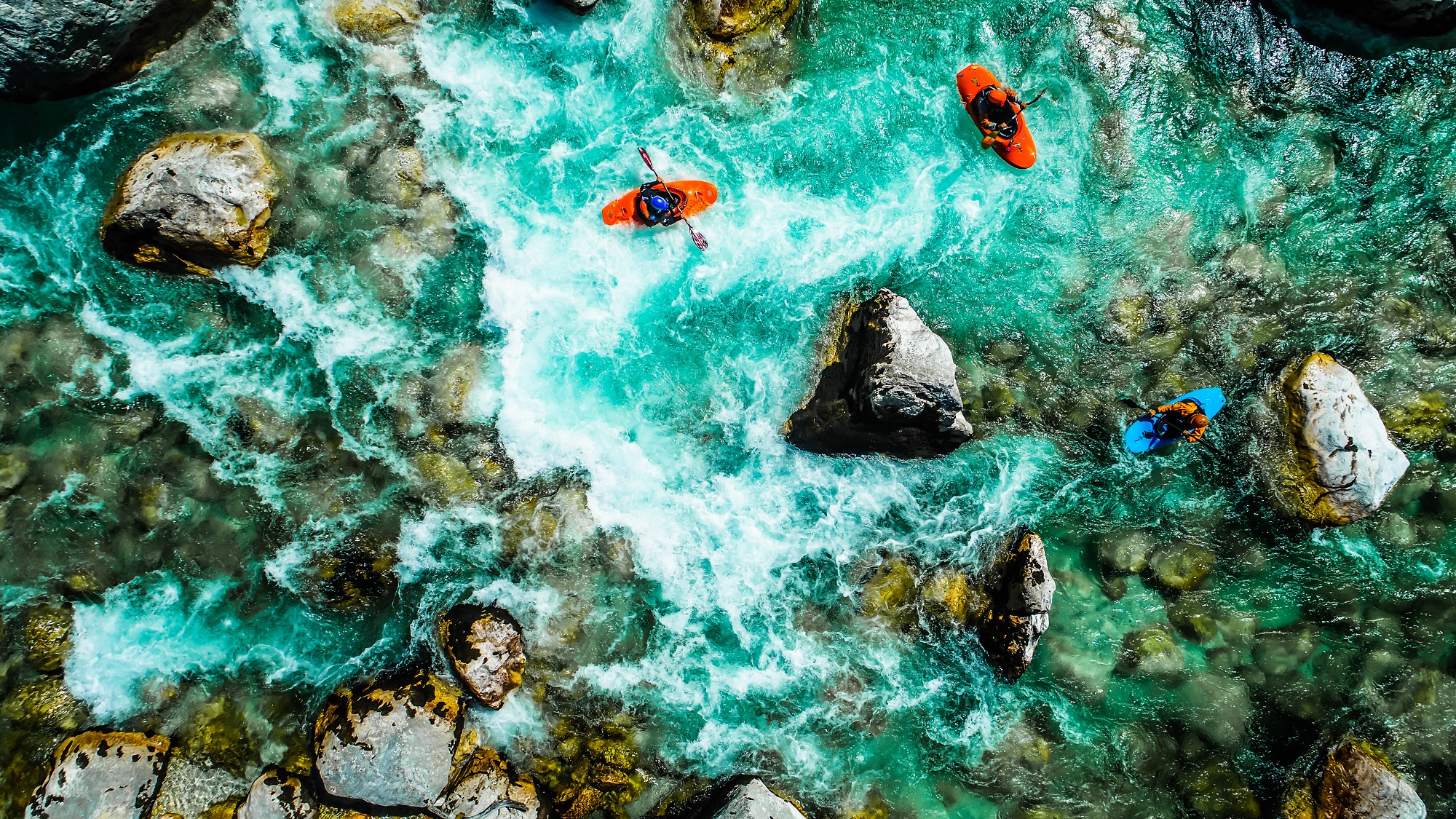kayak sur une rivière