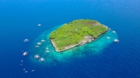 Vue aérienne sur Sumilon island