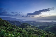 coucher de soleil sur taytay