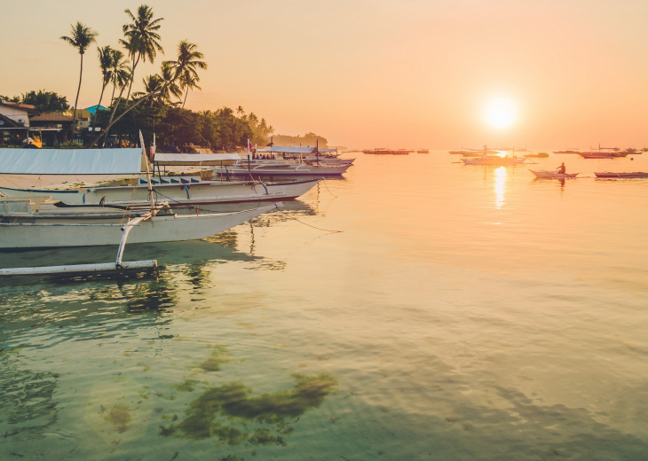 Coucher de soleil sur panglao island